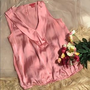 Sunny Leigh Silk Blouse 👚 (Pink)